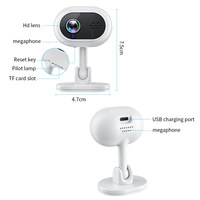 Kamera WiFi Mini Terbaru Laris Manis, Indoor 1080P HD, Keamanan, Audio, Night Vision, Smart IP Monitor, Produk Terlaris