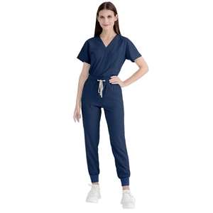 Ensemble d'uniformes médicaux de qualité supérieure, confortables et respirants, vêtements de travail pour le personnel des hôpitaux et des cliniques, usage professionnel quotidien - Product Image 1