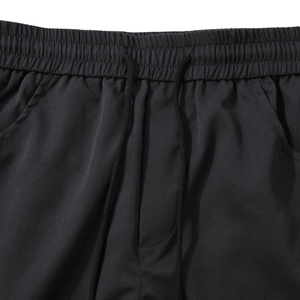 Custom Mens <b>Black</b> Cargo Jogger <b>Pants</b> Mid Waist Drawstring Elastic Multi Pocket Casual Utility Straight Leg <b>Work</b> Trousers Outdoor - Product Image 6