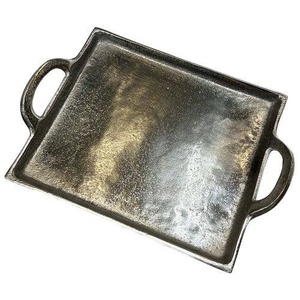 Popular Metal Aluminum Serving <b>Tray</b> With Handle <b>Tea</b> Coffee And Snacks Serving <b>Tray</b> Gold Plated Handcrafted Hotels Supplies - Product Image 4