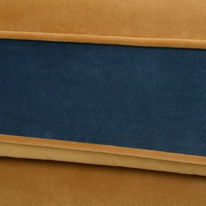 Poltrona Anya Boho Chic con Schienale Alto, Stampa Floreale e Leopardata in Velluto Blu Teal e Giallo Oro per Soggiorno - Product Image 4