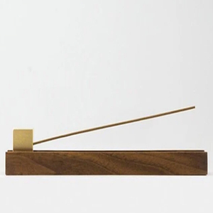 Wood Brass <b>Incense</b> <b>Holder</b> Ash Catcher Minimalist Meditation Square Design <b>Incense</b> <b>Holders</b> Spa <b>Incense</b> <b>Holder</b> - Product Image 1
