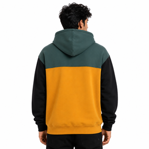 Sweat-shirt à capuche personnalisé pour homme, en molleton, avec logo brodé sur le devant, poche, coupe classique, streetwear décontracté, Y2K, fournisseur OEM USA - Product Image 3