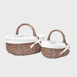 Panier à pain en rotin tressé pour présentation en boulangerie, sur table à manger, service de restaurant et accessoires alimentaires de vente au détail - Product Image 2