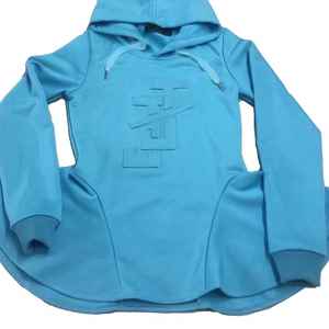 Sudadera con capucha de mujer Jack and Jill con relieve, estilo peplum, manga larga, informal, elegante, con cintura ajustada, top de moda - Product Image 2