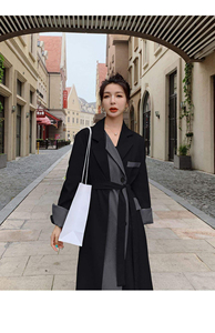 Blazer en laine mélangée pour femme, coupe ajustée, veste décontractée, vêtement de bureau, coupe-vent à capuche, toutes saisons, fabricant OEM - Product Image 6