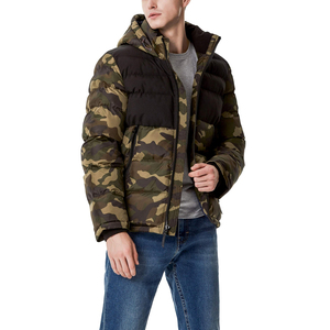 Men's Camouflage Hooded Puffer Jacket Windproof <b>Thick</b> <b>Winter</b> <b>Coat</b> With Zipper Closure Regular Fit Casual Style - Product Image 6