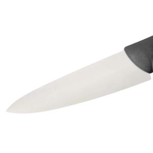 Cuchillos de Cocina con Mango Negro y Hoja Plateada en Punta, con Protector de Dedos y Empuñadura Ergonómica para Cortar Vegetales y Preparar Comidas Diarias - Product Image 5