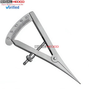 Calibrador Recto de 3.5 Pulgadas, Instrumento de Medición Manual para Mapeo Óseo, Acero Inoxidable Alemán, Escala de Precisión de 0-20mm, Dental - Product Image 6