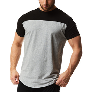 Camiseta Deportiva para Hombre, 100% Algodón, Secado Rápido, Elástica, Transpirable, para Fitness y Entrenamiento, con Logotipo Personalizado - Product Image 1