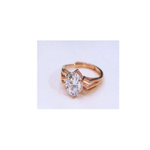 Stylish High Quality Gold Silver Plated CZ <b>Adjustable</b> <b>Ring</b> For Function And Wedding Wear Collection For Women - Product Image 2