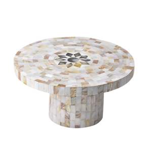 ขาตั้งเค้กไม้สไตล์อาหรับขายดี พร้อมฝังมุกหรูหรา สำหรับตกแต่งโต๊ะโชว์อาหาร ขายส่ง - Product Image 1