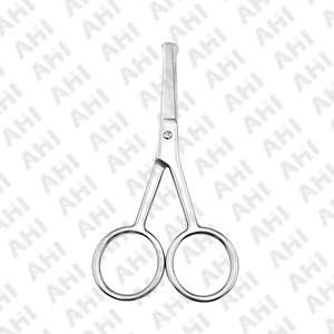 Tijeras de Acero Inoxidable con Hoja Curva para Cejas y Vello Nasal, Estilo Moderno, Precisión en el Corte - Product Image 4