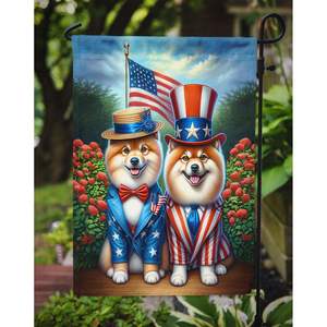 All American Finnish Spitz Multicolor <b>Garden</b> <b>Flag</b> Decorative Mailbox & Patio Yard Banner for Flower Beds Artwork <b>Garden</b> Size - Product Image 3