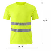 Combinaison de travail personnalisée à manches courtes en polyester haute visibilité anti-UV, uniforme de sécurité respirant, vente en gros