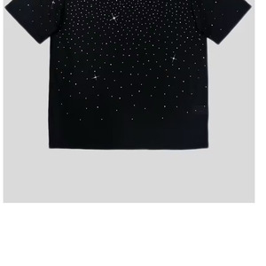 เสื้อยืดคอตตอน 100% หนานุ่ม ขายส่ง ออกแบบเองได้ ประดับเพชร สำหรับผู้ชาย แฟชั่นสตรีทแวร์ ทรงวินเทจ ทรงบ็อกซี่ - Product Image 4