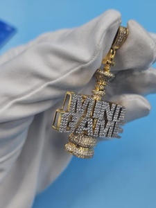 Iced Out King Chess Pendant 925 Sterling <b>Silver</b> Passes Testers Hip Hop Jewelry Luxury VVS Moissanite Fashion Pendant <b>Charms</b> - Product Image 4