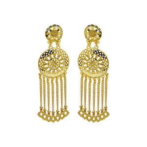 Juego de Joyería Nupcial Larga Estilo Dubái al por Mayor, Chapado en Oro 14K/18K/24K, Joyería de Moda, Diseño Turco Tradicional - Product Image 4