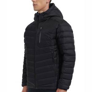 Men's Hooded Winter Puffer Jacket <b>Canvas</b> Breathable Quick Dry Waterproof Price Factory Manufactured High Street Style - Product Image 3