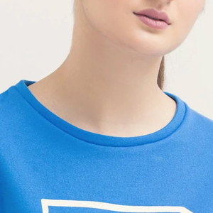 Sudadera azul con cuello redondo para mujer, con estampado de letras Today Is The Day, informal, de manga larga, de punto, de algodón, para otoño - Product Image 5
