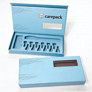 Carepack Pink Rigid Cosmetic <b>Box</b> With Magnetic Closure And Custom Insert For Beauty Products - Product Image 3