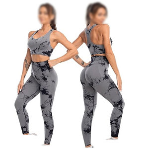 Conjunto de Yoga para Mujer de Primera Calidad, Último Diseño, Transpirable, Hecho a Medida, Logotipo Frontal Sólido, 4 Piezas, Ecológico, Spandex/Nailon - Product Image 2