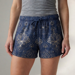 Shorts amples en polaire pour femme, sublimation, 100 % polyester, décontractés, coupe ample, vente en gros - Product Image 5