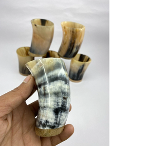 Eco Friendly Horn Cup Handmade Buffalo Horn Mug Rustic Drinking Glass for Beer Wine <b>Whiskey</b> Use - Product Image 6