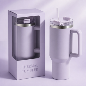 Expédition rapide - Gobelets isothermes en acier inoxydable sous vide de 40 oz avec couvercles et poignée - Product Image 1