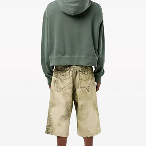 Custom Summer Streetwear Vintage Short Half Pants Loose Work Shorts / Fashion <b>Men's</b> Jorts Baggy Denim <b>Jean</b> Shorts <b>Men</b> - Product Image 4