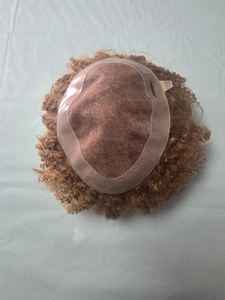 Prothèse capillaire homme en cheveux humains indiens Remy bouclés, base mono - TAZ HAIR BANGLADESH - Product Image 5