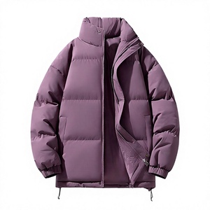 Wholesale <b>Mens</b> Puffer Jacket Fall Winter Puffer Jacket Wholesale Hoodless Puffer Jacket For US Luxury Labels - Product Image 5