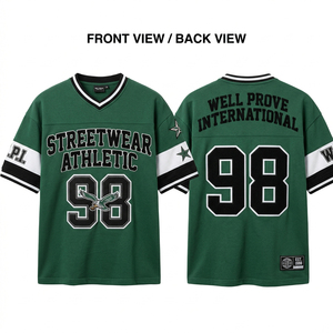 เสื้อฟุตบอลสั่งทำพิเศษ ผ้าโพลีเอสเตอร์ 160 GSM แบบถักสำหรับนักกีฬา สีแดงเบอร์กันดี-ทอง คอวี แขนเสื้อแบบเรียบ พิมพ์ลายดิจิทัล เป็นมิตรต่อสิ่งแวดล้อม ระบายอากาศได้ดี - Product Image 4