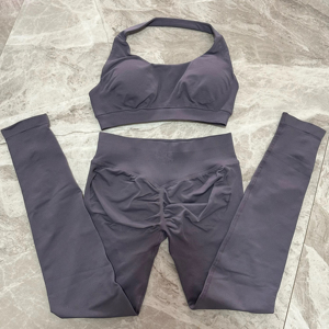 <b>Women</b> Seamless Yoga Set Sportswear High Waist Full Length <b>Leggings</b> Sports Bra 2 Piece Fitness Clothing - Product Image 5