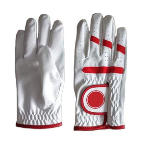 ถุงมือกอล์ฟหนังแกะแท้สำหรับผู้ชาย สีขาวและสีดำ ถุงมือสแปนเด็กซ์เสริมความหนาบริเวณฝ่ามือ Guantes De Golf - Product Image 6