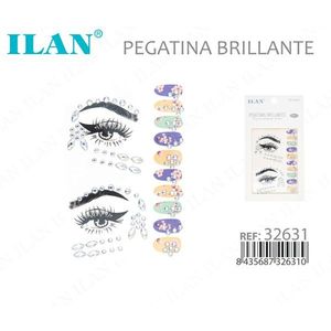 ILAN Pegatinas Brillantes para la Cara, Decoraciones para Uñas y Ojos 32631 - Product Image 3