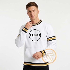 เสื้อสเวตเชิ้ตคอกลมผู้ชาย ผ้าฝ้ายฟลีซ 100% พร้อมลายปักแบบชมรม ระบายอากาศได้ดี แห้งเร็ว ทรงปกติ สำหรับฤดูหนาว - Product Image 3