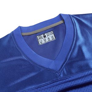 เสื้อฟุตบอลแบบยูนิเซ็กซ์สำหรับผู้ชาย ผ้าตาข่าย แบบคลาสสิก ไม่มีลาย ระบายอากาศได้ดี เหมาะสำหรับออกกำลังกาย เสื้อยืดกีฬา เสื้อลำลอง ชุดออกกำลังกาย - Product Image 4