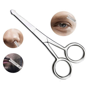 Professional Ear Wax Removal Kit 5pcs Curette Loop Cleaner Precision Ear Pick <b>Tool</b> <b>Safe</b> Ear Cleaning Set Hair Remover Scissors - Product Image 3