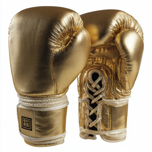 Guantes de Boxeo de Cuero Profesionales, Guantes de Cuero Vintage para Entrenamiento de Boxeo - Product Image 5