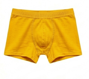 Calzoncillos bóxer para hombre, amarillos, de punto, con elastano, suaves, lavables a máquina, corte clásico - Product Image 1