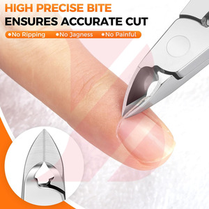 Ergonomic Design Cuticle Nipper Stainless Steel Sharp <b>Edge</b> Nail Grooming <b>Cutter</b> for Professional Beauty Salon - Product Image 3