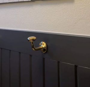 Decorative Brass Wall <b>Hooks</b> Premium Handmade Rack For Bedroom <b>Bathroom</b> Hallway Elegant Hanging Accessories Storage Solution - Product Image 4