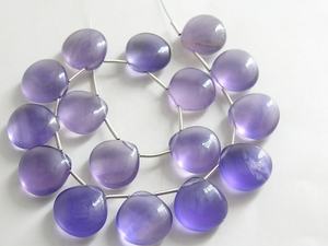 Colgante de lágrima de corazón de fluorita púrpura 14X14MM cuentas sueltas de piedra Natural par combinado certificado por terceros para joyería - Product Image 4