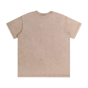 T-shirt délavé à l'acide de haute qualité, 100 % coton épais 270 g/m² pour homme, coupe oversize, effet délavé - Product Image 2