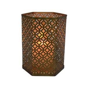 เชิงเทียนเหล็กสไตล์โบราณทำด้วยมือตกแต่งบ้านงานแต่งงานคริสต์มาสขนาด13x15x19ซม. - Product Image 1