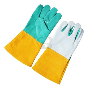 High Quality Welding Safety Work <b>Gloves</b> Palm Protective Welding Cow Leather Heavy Duty Safety <b>Gloves</b> Manufacturer Supplier - Product Image 4