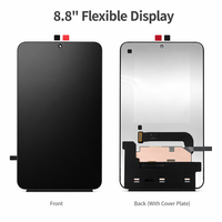 Écran AMOLED flexible MIPI D-PHY haute résolution 8,8 pouces, résolution 1080x2280, luminosité 800/1600 nits pour applications industrielles et automobiles