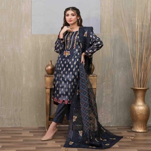 Tawakkal marca 3 piezas algodón césped Salwar Kameez venta completa indio paquistaní señoras vestidos de novia Venta caliente de Pakistán - Product Image 2