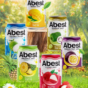Fabricante de Bebidas de Jugo de Vietnam, Bebidas de Jugo de Naranja, Lichi y Agua de Coco Enlatadas de 330 ml, Bebidas de Jugo de Frutas OEM ODM - Product Image 1